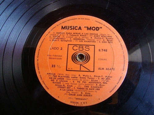 Sin Tapa Disco Musica Mod Poppies Tremeloes Dassin Arbor Cp0