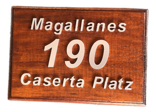Placa Direccion Domicilio 20x15