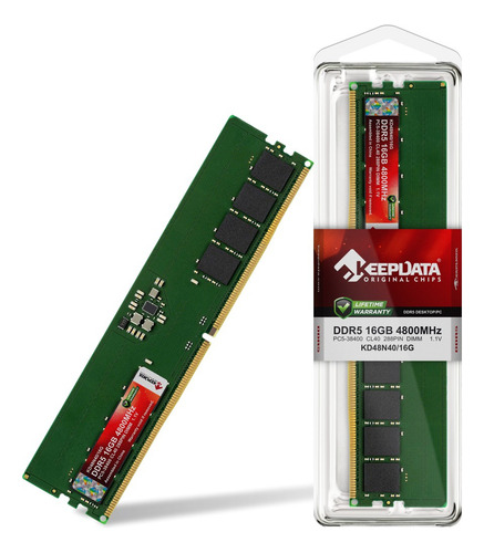Memória Ram Desktop Ddr5 16gb 4800mhz Keepdata Kd48n40/16g