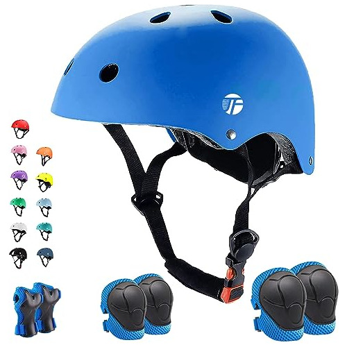 Jeefree Bike Helmet Set With Knee Pads Elbow Pads Wrist Guar