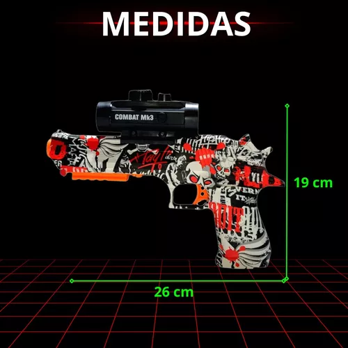 1439R - Arma Pistola Elétrica Bolinhas De Gel Orbeez SHORT