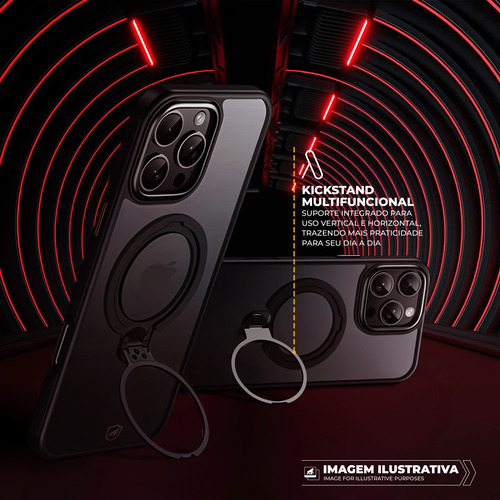 Capa Case Dual Ring Pro Com Magsafe Para iPhone 16