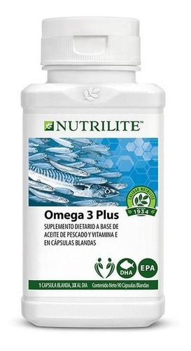 Complejo Omega 3 Aceite De Pescado Nutrilite X 90 Capsulas