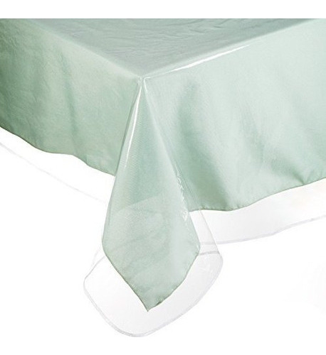 Mantel Yourtablecloth Clear Vinyl Heavy Duty 6 Mil Tablero D