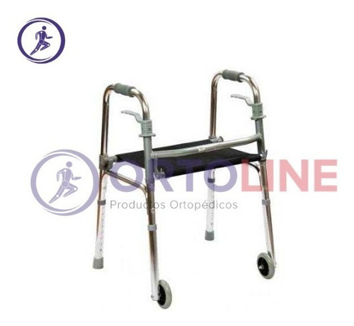 Andador Con Asiento De Lona Y Ruedas - Producto Importada