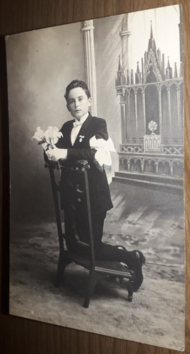 1264 Antigua Foto Niño Primera Comunion (Usado)