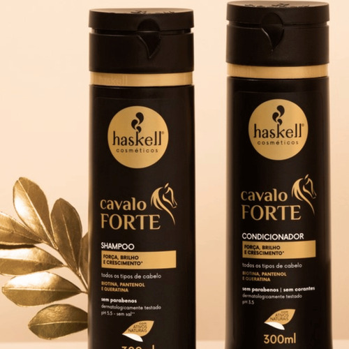 Condicionador Cavalo Forte 300ml Brilho Crescimento Haskell
