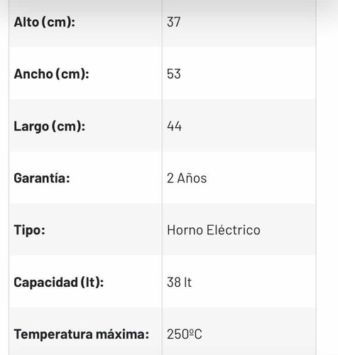 Imagen 2 de 6 de Horno Eléctrico Ursus Trotter