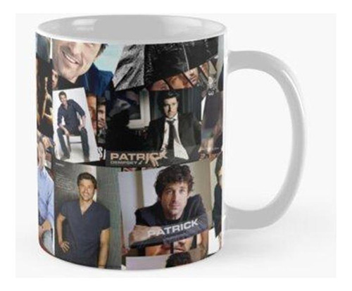 Taza X4 Collage Abstracto De Patrick Dempsey Calidad Premium