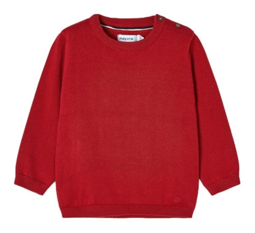 Suéter De Algodón Para Bebé Niño Marca Mayoral Color Rojo