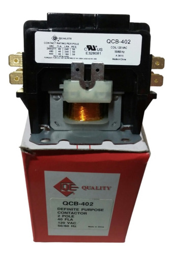 Contactor Quality Qcb-402  2 Polos X 40amp X 120v (qcb402)
