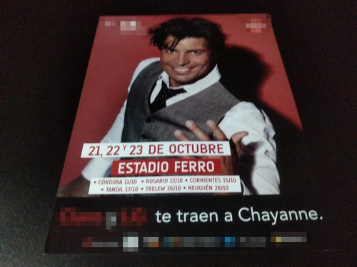 (pd326) Publicidad Clipping Chayanne Ferro * 2010