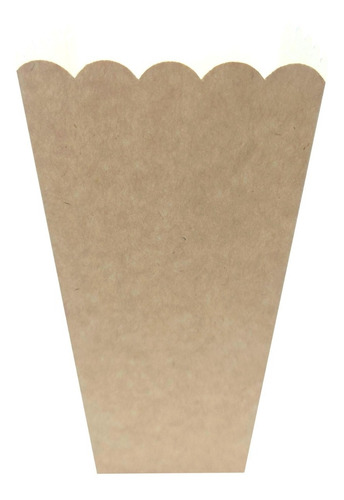 Imagen 5 de 5 de Caja Pochoclos Poc3 X 10u Packaging Blanco Madera