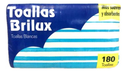 Toallin Intercalado Blanco Brilux 1 Paqx180