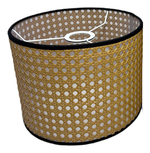 Pantalla De Tambor , Pantalla De Lámpara Café 25cmx18cm