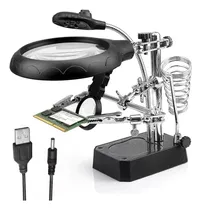 Comprar Lupa De Mesa Con Luz Led Para Trabajos De Precisión Usb