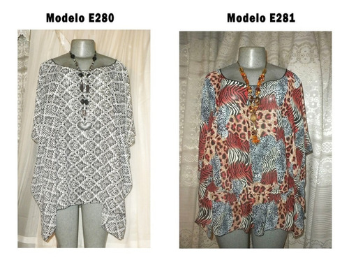 Blusones Estampados En Tallas Plus L, Xl, Xxl, Xxxl