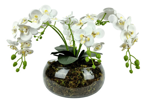Arranjo Orquidea Flores Artificial Decorativa Centro De Mesa | Parcelamento  sem juros