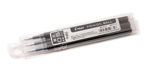 Repuesto Pilot Frixion Ball 0.5 X 3 Unidades Color Negro