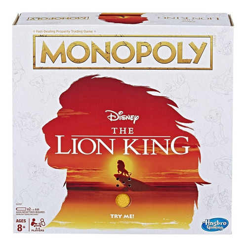 Monopoly Rey Leon Lion King Original Con Sonido