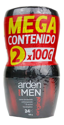 Desodorante Arden For Men Crema 135 Gr 2 Unidades