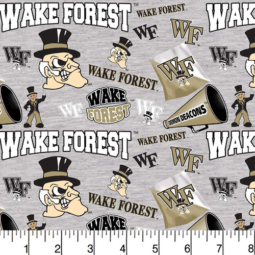 Tela Algodon Wake Forest Mascots-newest Pattern-ncaa