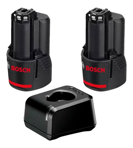 Kit 2 Baterías + Cargador Bosch 12v 2.0 Amperios