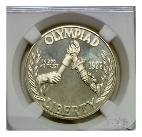 Rara Moeda De Prata Original Da Olimpiada De Seul 1988 Usa (Usado)