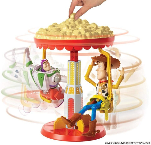 Set De Carrusel Toy Story Con Figura De Woody De 23 Cm!