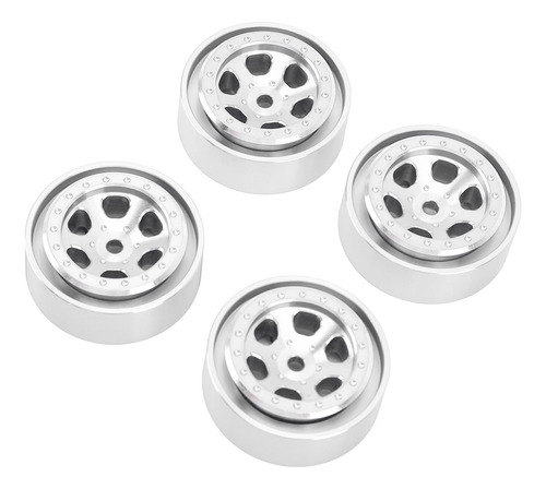 Silver Wheel Hub Upgrade Parts, 4 Unidades, Llantas De 1.3 P