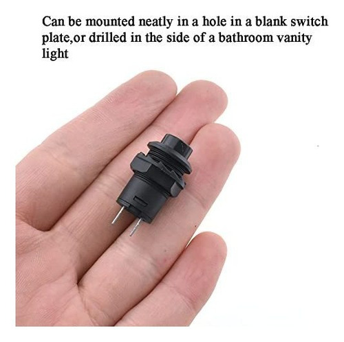 Momentary Spst No Black Push Button Switch Ac 250v 1.5a