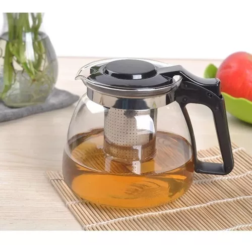 Tetera de Vidrio para Infusiones con Filtro 1100 ml