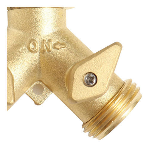 Divisor De Manguera De Jardín, Conector De Cobre Premium