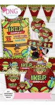 Comprar Kit Imprimible Invitaciones Candy Bar Png \u002F Tortugas Ninjas