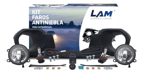 Kit Conjunto Faros Antiniebla Ford Ranger Negra 2014 2015
