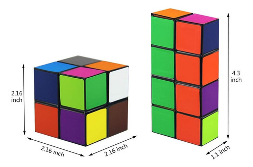 Set De Cubos Magicos Star Cube, Cubo Yoshimoto 2 En 1 Par...