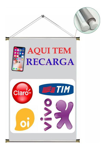 Banner Recarga Celular Tamanho 100x65cm B42