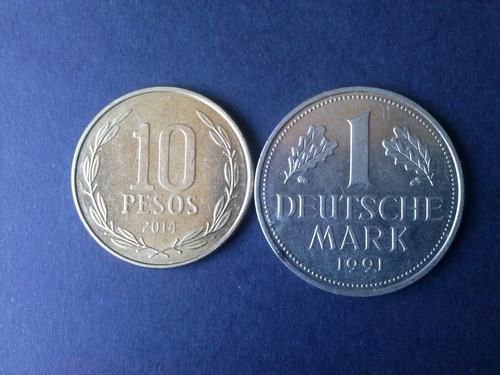 Moneda Alemania Federal 1 Mark Níquel 1991 Ceca D (c27)