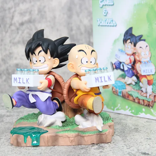 Figura Dragon Ball Repartidor De Leche Infancia Goku Krilin