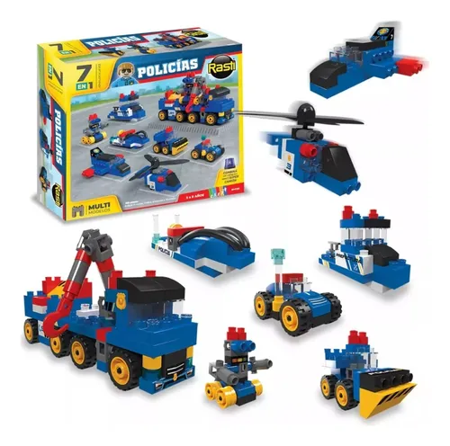 comprar Rasti Policia 7 En 1 Bloques Multimodelos 156 Pzs 1125