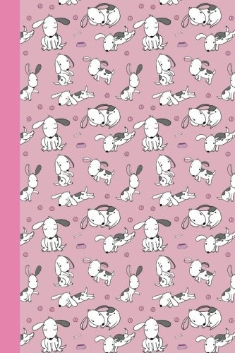 Journal Puppy Life (pink) 6x9  Graph Journal  Journal With G