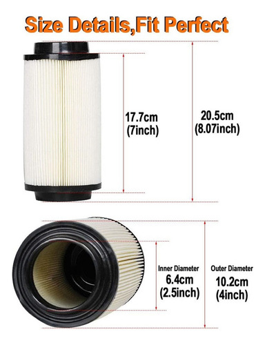 Kit De Filtro De Aire Crystally-7080595 Para Polaris 400 500