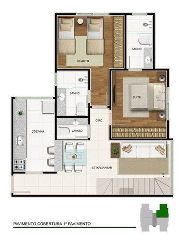Imagem 4 de 15 de Apartamento 02 Suítes Bairro Prado - 5043