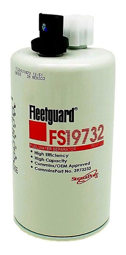 Fleetguard Separator Fuel/water Part No: Fs19732