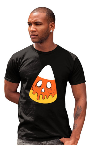 Playera Negra Halloween De Golosina Maiz Dulce En Oferta 