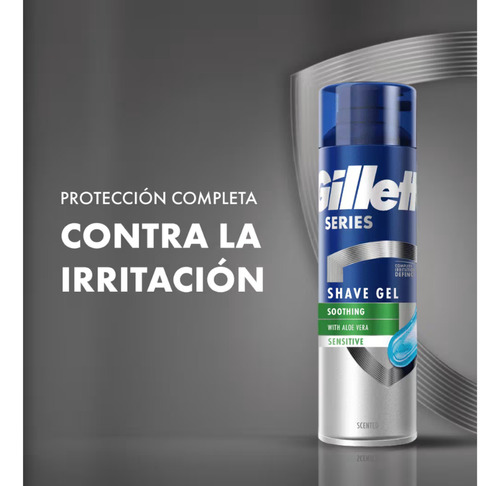 Gel De Afeitar Gillette Aloe Vera 2,5oz Espuma De Afeitar