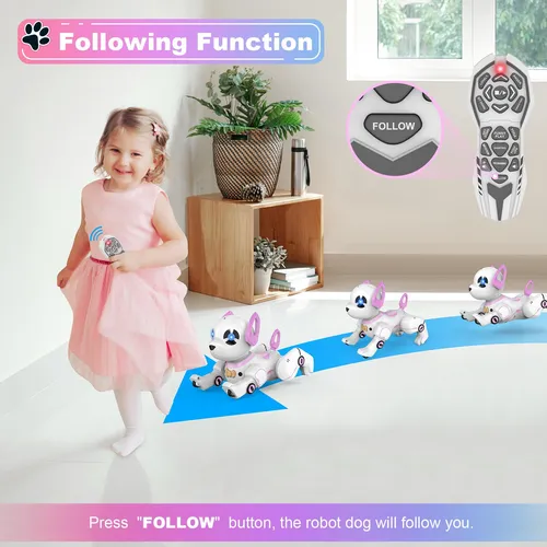Supireo Perro Robótico De Juguete Con Control Remoto Personaje Color