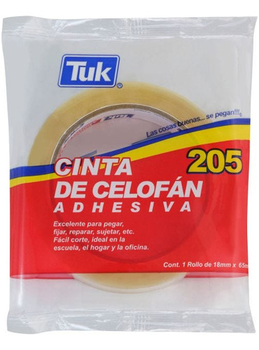 Cinta Adhesiva Celofan Tuk 205 18 X 65 Mts.