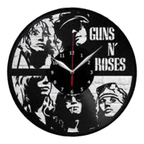 Reloj Corte Laser 1581 Guns N Roses Integrantes