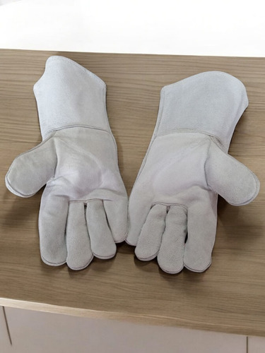 Guante De Carnaza Para Soldar 14 Gris Safe 100